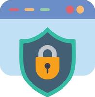 Internet Security Flat Icon vector