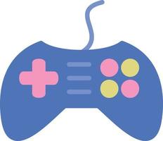 Playing Videogame Flat Flat Icon vector