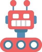 Robot Flat Icon vector