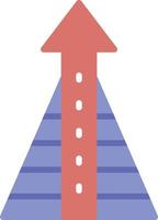 Get On Top Flat Icon vector