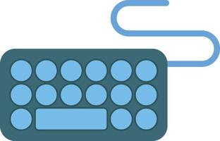 Digital  Keyboard Flat Icon vector