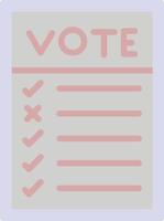 Ballot Paper Flat Icon vector