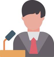 Politician Flat Icon vector