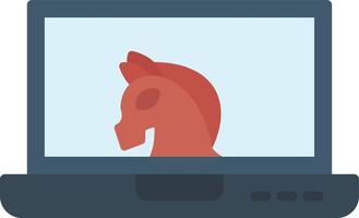 Trojan Flat Icon vector