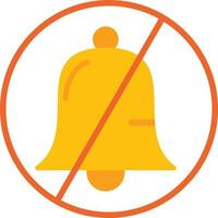 No Alarm Flat Icon vector