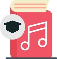 Music Book Flat Icon vector