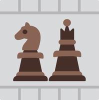 Chess Board Flat Icon vector