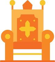 Throne Flat Icon vector