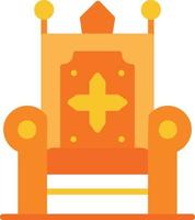 Throne Flat Icon vector