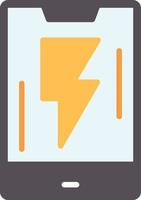 icono plano flash vector