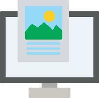 Front End Flat Icon vector