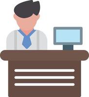 Lobby Flat Icon vector
