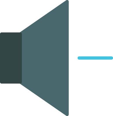 Volume Down Flat Icon