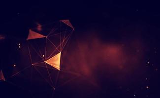 Abstract fire mesh background.Polygonal structure. photo