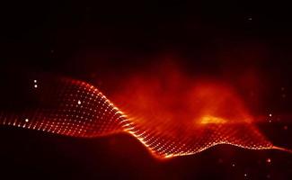 Abstract fire mesh background.Polygonal structure. photo