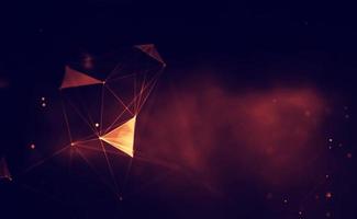 Abstract fire mesh background.Polygonal structure. photo