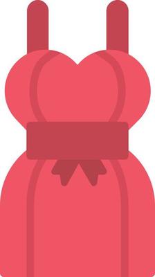 Bride Dress Flat Icon