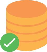 Database Flat Icon vector