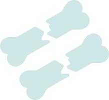 Broken Bone Flat Icon vector