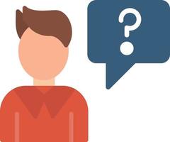 Question Flat Icon vector