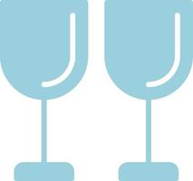 Wine Glass Flat Icon vector
