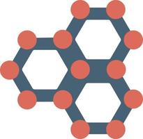 Molecule Flat Icon vector