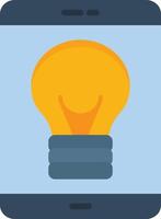 Light Bulb Flat Icon vector
