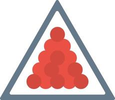 Snooker Flat Flat Icon vector