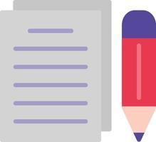 Write Flat Icon vector