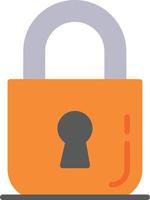 Lock  Flat Icon vector