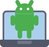 Android Flat Icon vector