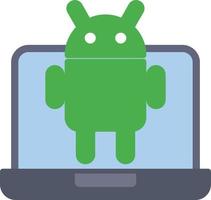 Android Flat Icon vector