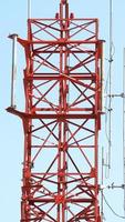 Telecom tower closeup . photo