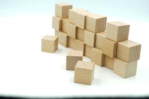 wooden building blocks wood cube building blocks photo