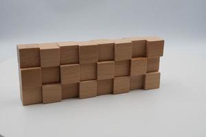 wooden building blocks wood cube building blocks photo