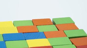 wooden building blocks wood cube building blocks photo