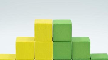 wooden building blocks wood cube building blocks photo