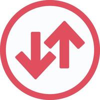 Up Down Arrow Flat Icon vector