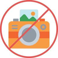 No Photo Flat Icon vector