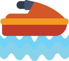 Jet Ski Flat Icon vector