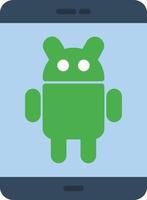 Android Flat Icon vector