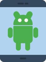 Android Flat Icon vector