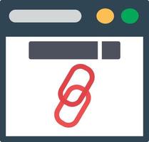 Url Flat Icon vector