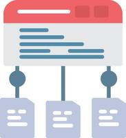 Data Flow Flat Icon vector