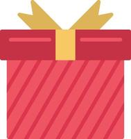 Gift Box Flat Icon vector