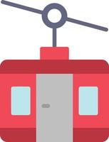 Cable Car Flat Icon vector