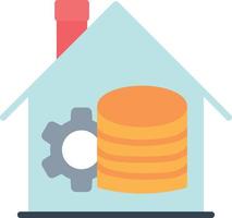 Data Warehouse Flat Icon vector