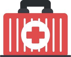First Aid Kit Flat Icon vector