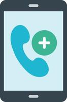 Add Contact Flat Icon vector