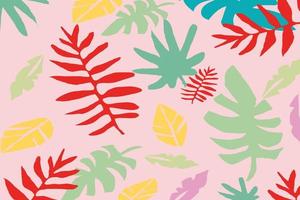 seamless pattern with leaves vector